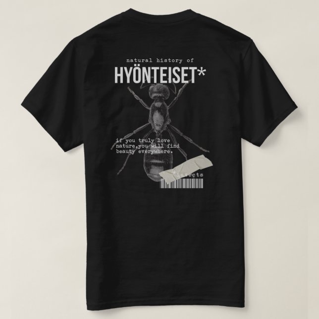 T-SHIRT COLLECTE D'INSECTES (Design dos)