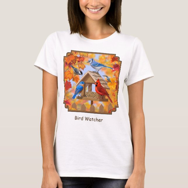 T-shirt Collecte d'oiseaux d'automne (Devant)