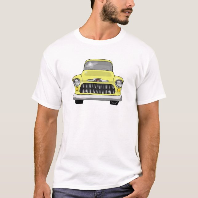 T-shirt Collecte jaune de 1957 Chevy (Devant)