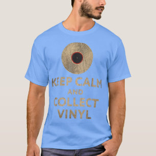 T-shirt Collecteur de disques vinyle garder calme Digger C