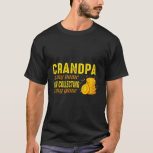 T-shirt Collecteur de pièces Grand-père Numismatist Grand-