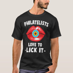T-shirt Collecteur De Timbres - Philatelistes Aiment Le Li