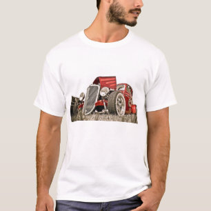 T-shirt Collecteur de voiture Vintage rouge