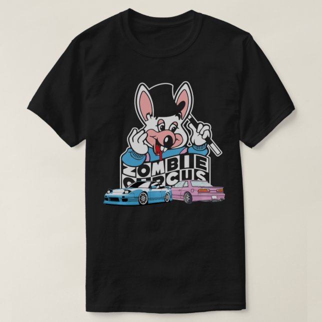 T-shirt Collectif Cirque Zombie 240s Pullover, Noir, Sm (Design devant)