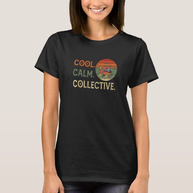 T-shirt Collectif cool calme pour pilotes d'hélicoptère Vi (Devant)
