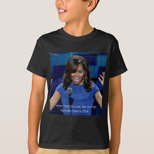 T-shirt Collectif Michelle Obama "We Go High" (Devant)