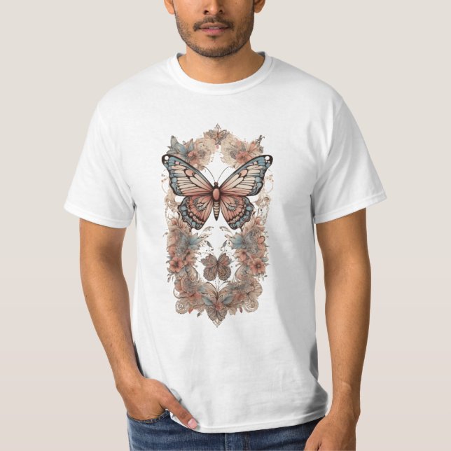 T-shirt Collection Bliss de papillons Boho (Devant)