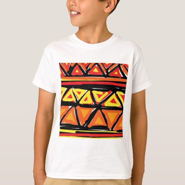 T-shirt Collection chaude de triangles (Devant)