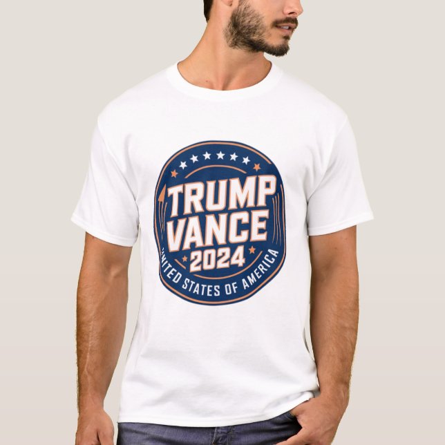 T-shirt Collection Conception de Campagne Trump-Vance 2024 (Devant)