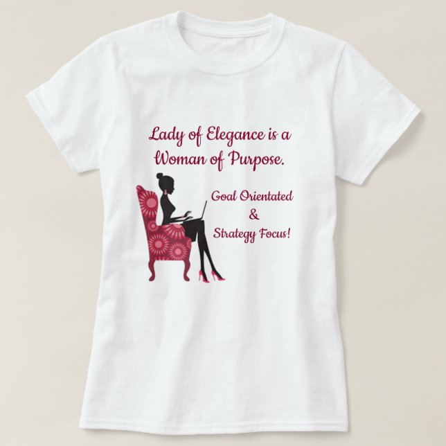 T-shirt Collection Dame Élégance (Design devant)