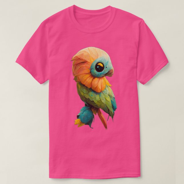 T-shirt Collection d'animaux mignons Perrot (Design devant)