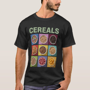 T-shirt Collection d'art de céréales de petit-déjeuner col