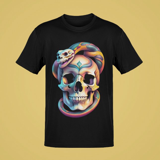 T-shirt Collection d'art de crânes avec des serpents ou de (Créateur téléchargé)