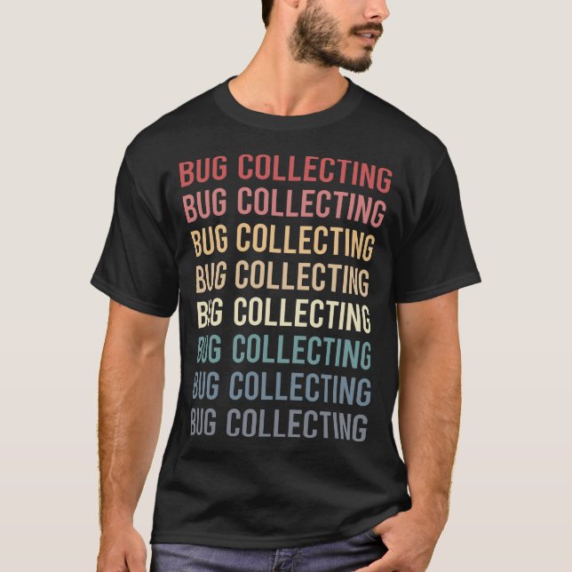 T-shirt Collection de bugs de texte rétro Insectes Insecte (Devant)
