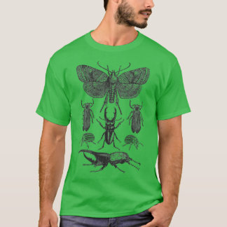 T-shirt Collection de bugs d'insectes Chemise Moth Stag Be