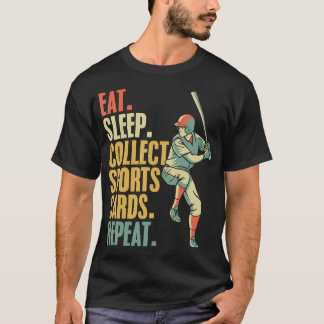 T-shirt Collection de cartes de sport Basketball Baseball 