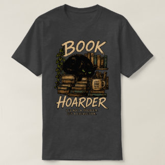 T-shirt Collection de chats accumulant les livres