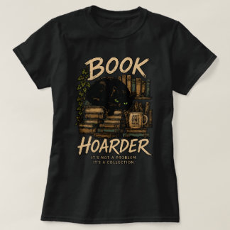 T-shirt Collection de chats accumulatrice de livres