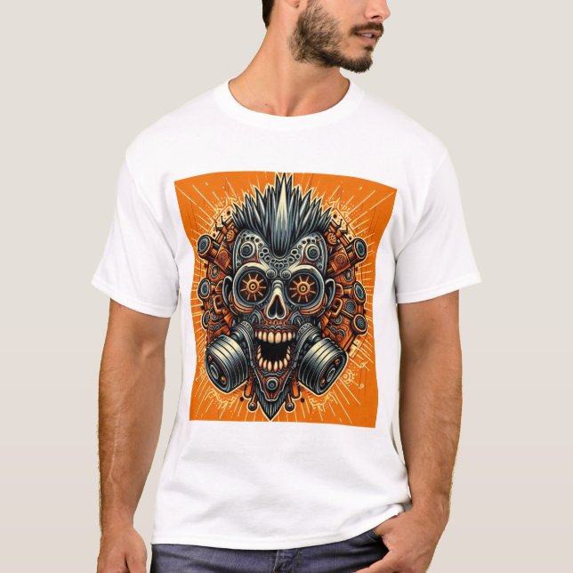 T-shirt Collection de crânes tribaux (Devant)