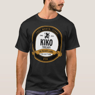 T-shirt Collection de Étiquettes noirs de Kiko Thread