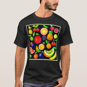 T-shirt Collection de fruits brillants