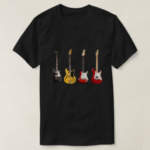 T-shirt Collection de guitares électriques groupe guitaris