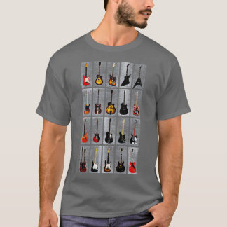 T-shirt Collection de légendes de guitare cool