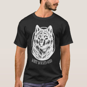 T-shirt Collection de loups de timbre