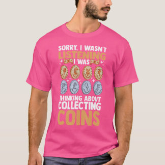 T-shirt Collection de monnaie drôle pour débutants