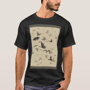 T-shirt Collection de papillons Vintages japonais