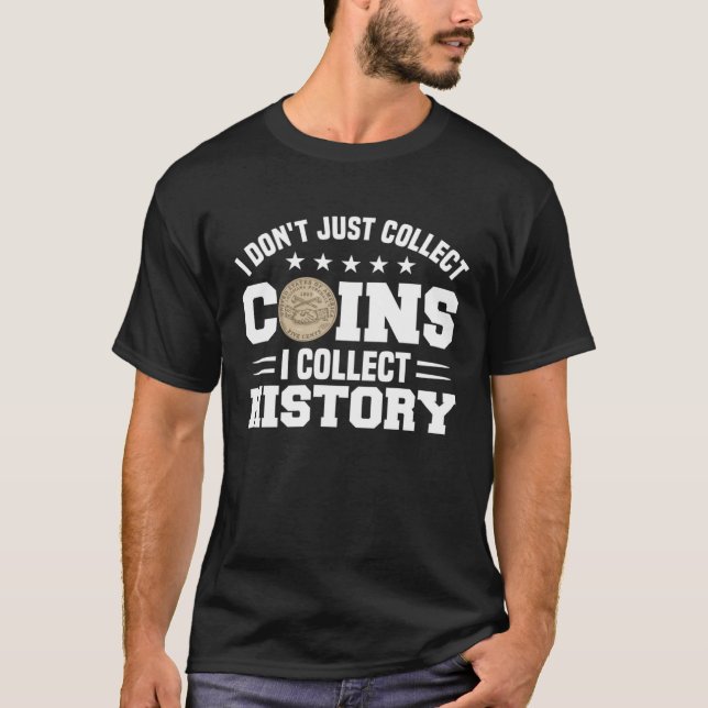 T-shirt Collection de pièces de monnaie Hobby Numismate Pi (Devant)