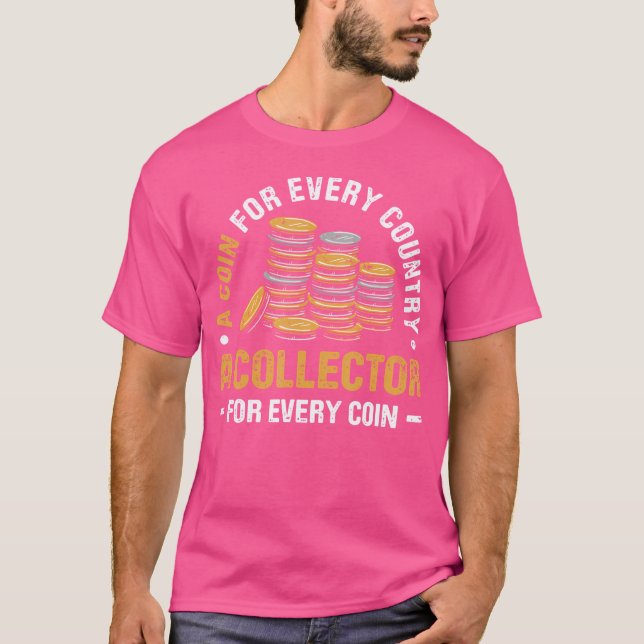 T-shirt Collection de pièces pour collectionneur de pièces (Devant)