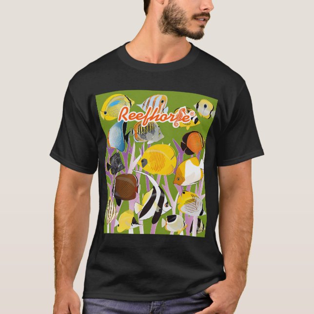 T-shirt Collection de poissons-papillons (Devant)