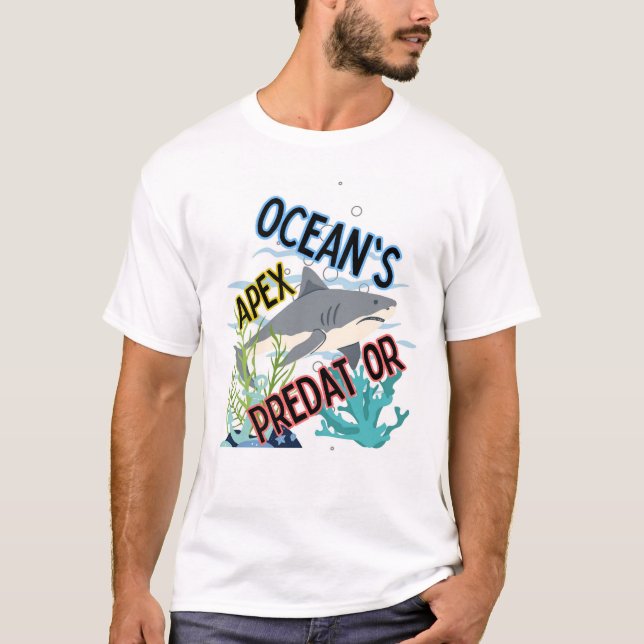 T-shirt collection de prédateurs de requins (Devant)