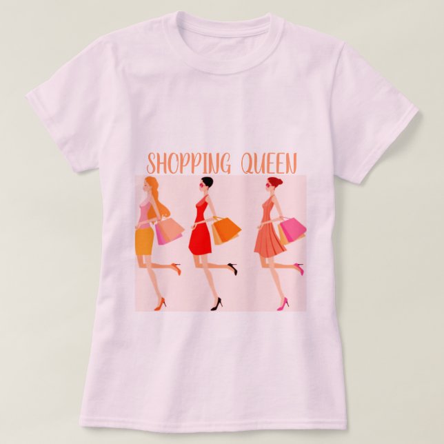 T-SHIRT COLLECTION DE REINE SHOPPING (Design devant)
