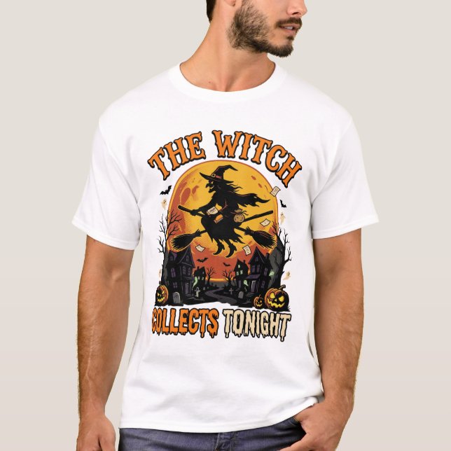 T-shirt Collection de sorcière d'Halloween Humour (Devant)