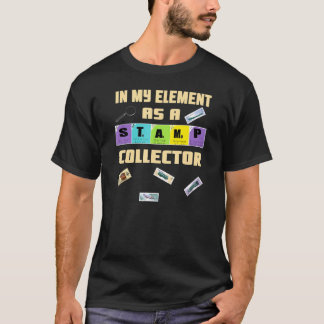 T-shirt Collection de timbres Collectionneur de timbres ra