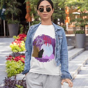 T-shirt Collection de timbres d'Halloween "Howling Night"