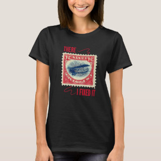 T-shirt Collection de timbres fixe hobby collectionneur