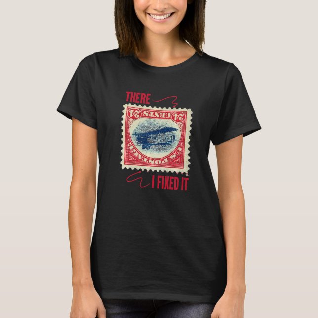 T-shirt Collection de timbres fixe hobby collectionneur (Devant)