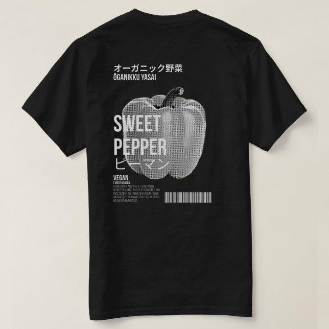 T-SHIRT COLLECTION DE VEGAN (Design dos)