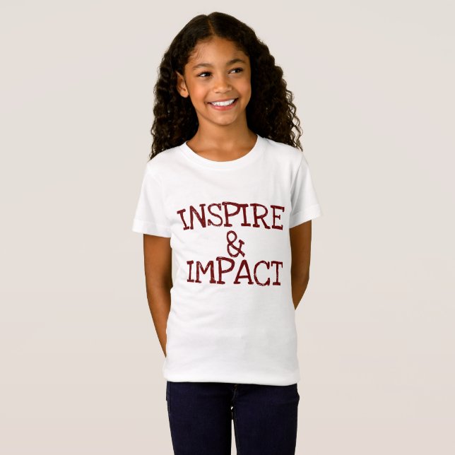 T-Shirt Collection d'expressions pour enfants Fille (Devant entier)