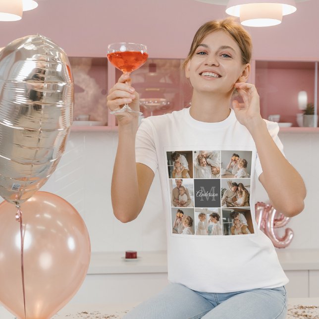 T-shirt Collection Famille Moderne Photo & cadeau personna (Créateur téléchargé)