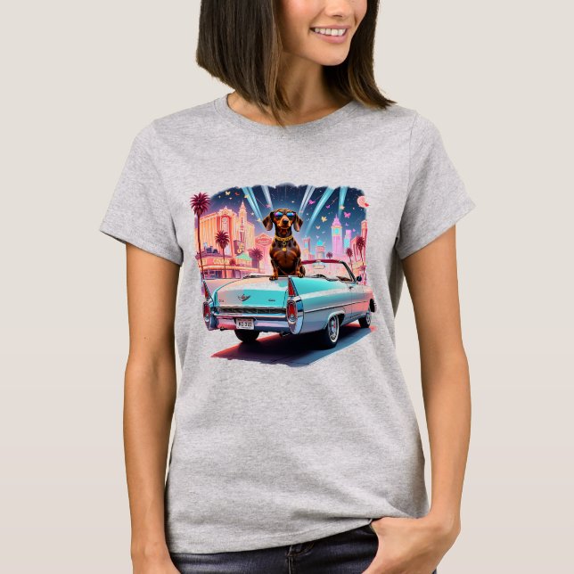 T-shirt Collection Glamour Teckel (Devant)
