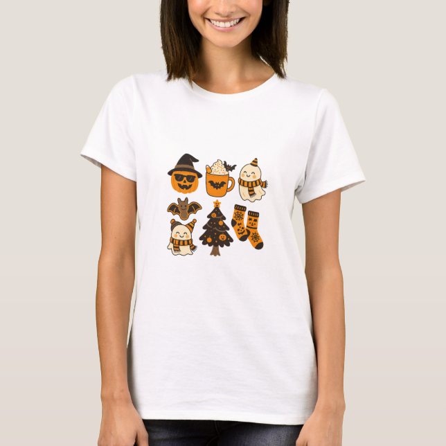 T-shirt Collection Halloween - Collection Éffrayante Cute (Devant)