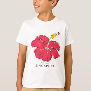T-SHIRT COLLECTION HIBISCUS DE SINGAPOUR