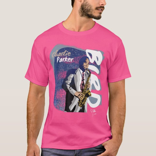 T-shirt Collection Hommage Jazz - Charlie Parker - Design (Devant)