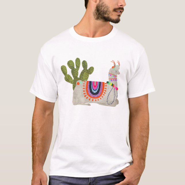 T-shirt Collection Llamarama | Llamas souriantes (Devant)