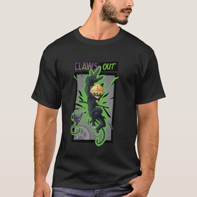 T-shirt Collection Miraculous Chat Noir Focus (Devant)