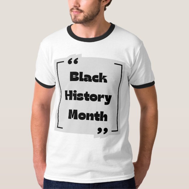 T-shirt Collection Mois de l'histoire noire (Devant)